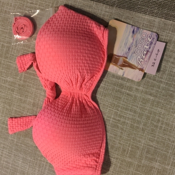 Coco Rave Bandeau Bikini Top 32 C - Picture 4 of 9